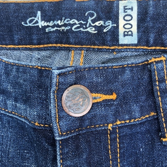American Rag Boot Mid Rise Dark Wash Denim Jean Size 11S - Picture 12 of 12